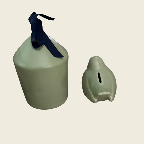 Rae Dunn Birdhouse and bird bank set - Picture 7 of 9